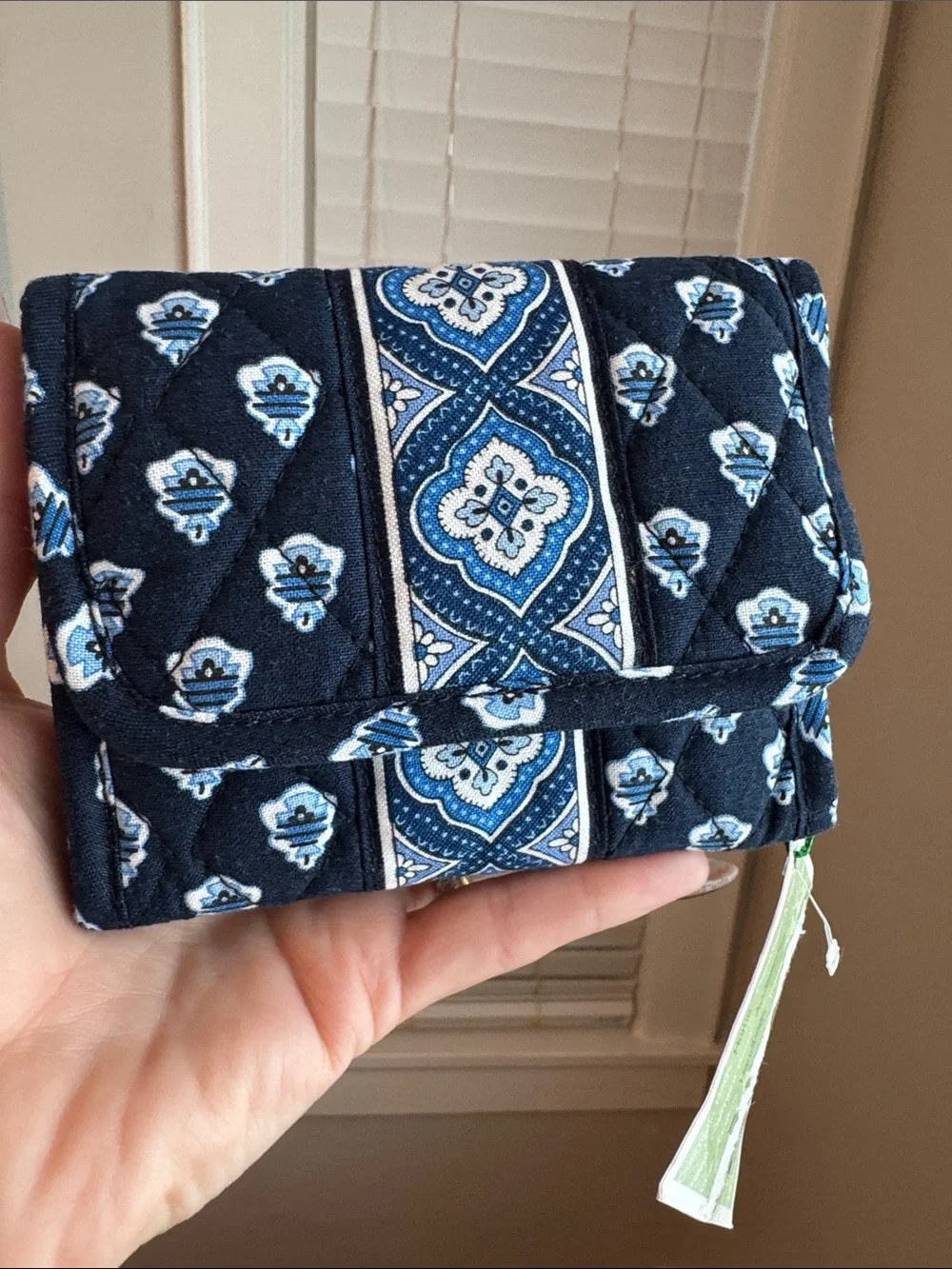 Vera Bradley Drawstring Ditty Bag & Wallet Set Retired Nantucket Navy